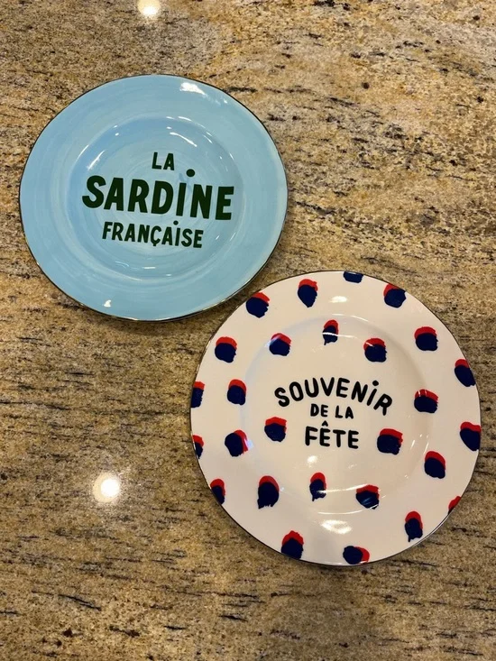 Clare V. for Anthropologie Maisonette Dessert Plates Set of 2 - Picture 3 of 8